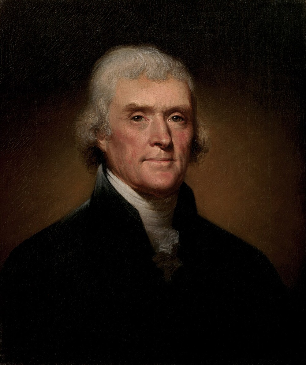 Sinh năm 1743,  Tổng thống Mỹ Thomas Jefferson là con của một chủ đồn điền khá giả ở Virginia. Từ nhỏ, ông nổi tiếng là người chăm học, có khả năng tuyệt vời về ngôn ngữ, thích đọc sách... Ông học Đại học William &amp; Mary vào năm 1760.